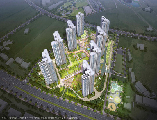 GS건설 '성성자이 레이크파크' 조감도. <GS건설 제공>